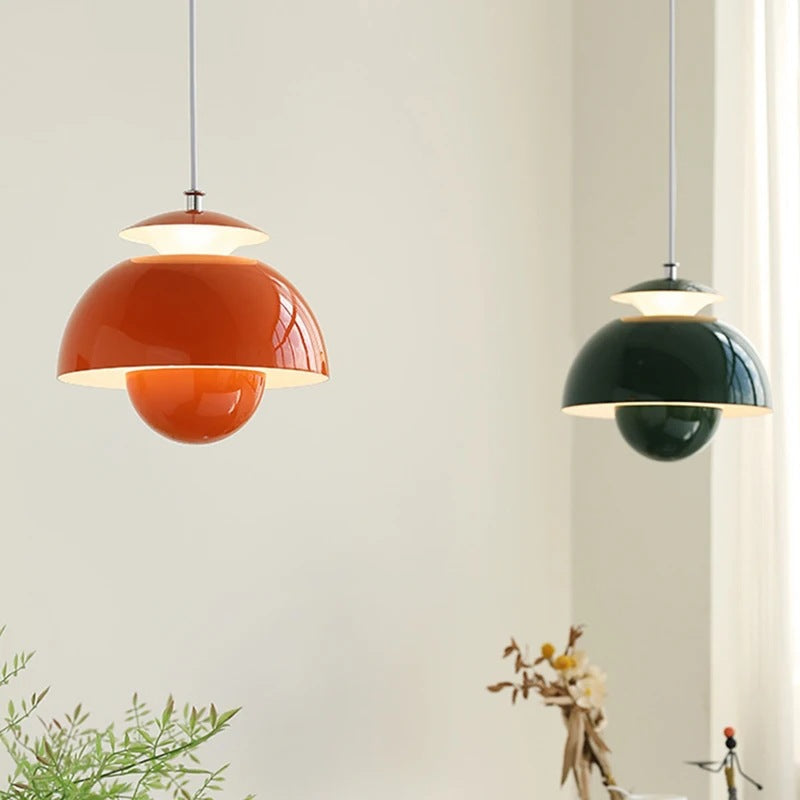 Nordic Bauhaus Bud Pendant Light / Tricolor Light / Black / US