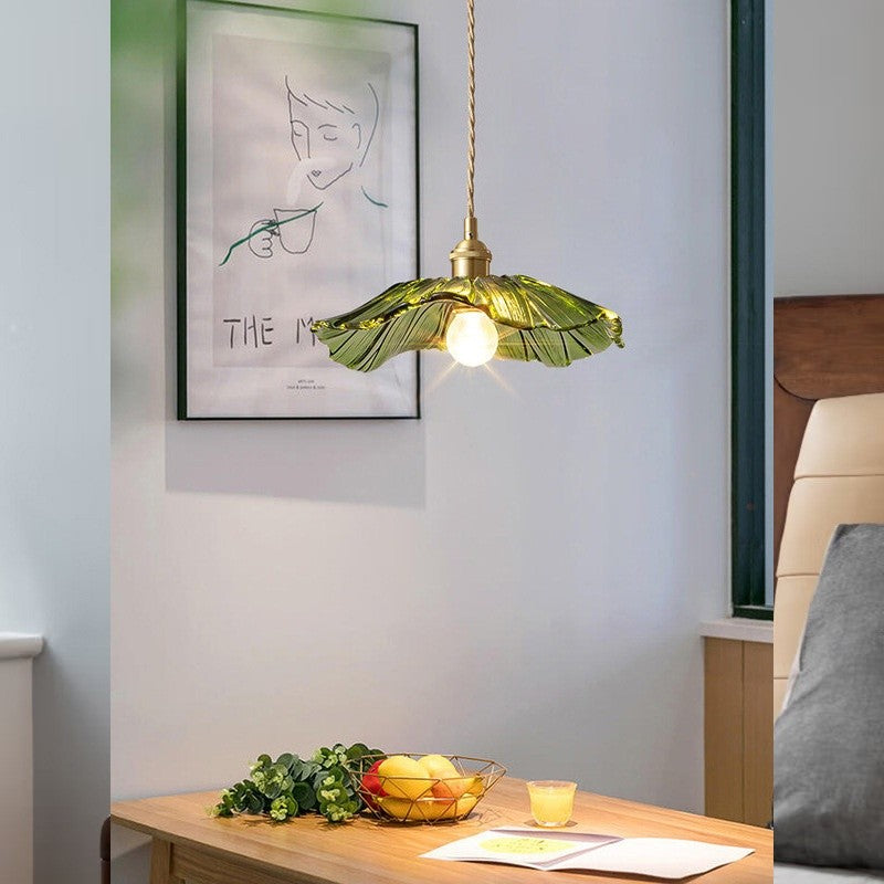 Nordic Japanese Lotus Leaf Pendant Light