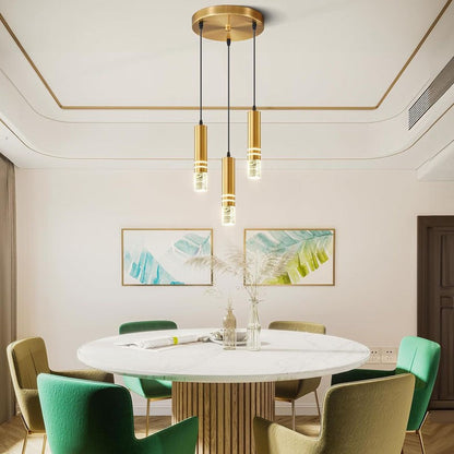 Nordic LED Crystal Linear Chandelier
