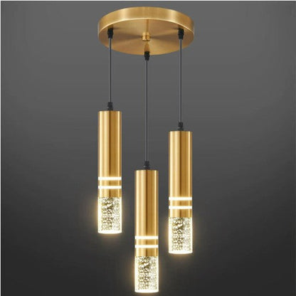 Nordic LED Crystal Linear Chandelier
