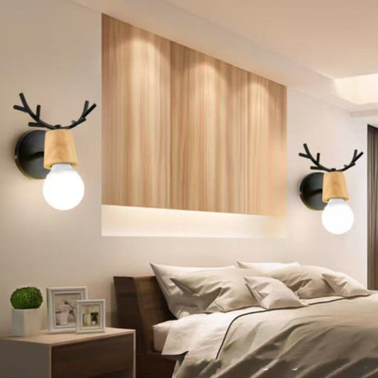 Nordic Macaron Antler LED Wall Lamp