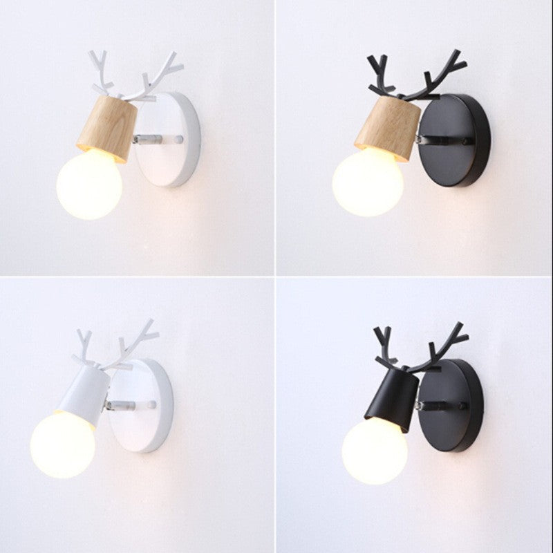 Nordic Macaron Antler LED Wall Lamp