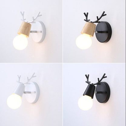 Nordic Macaron Antler LED Wall Lamp