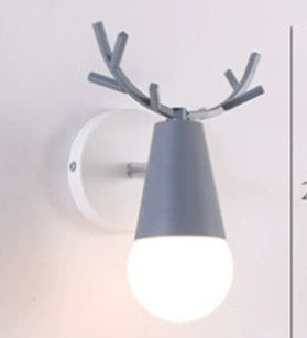 Nordic Macaron Antler LED Wall Lamp