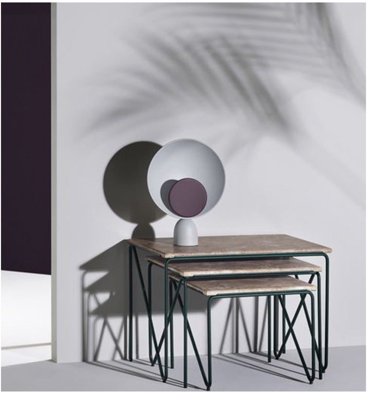 Nordic Painted Metal Table Lamp / Offwhite / UK