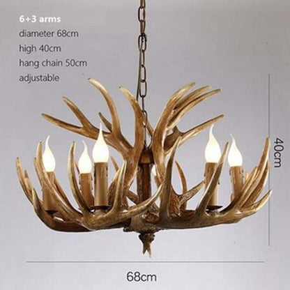 Nordic Retro Antler Chandelier