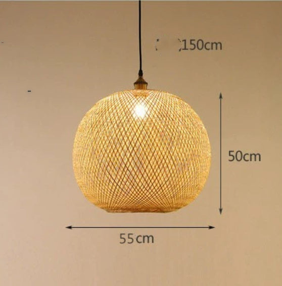 Pastoral Woven Zen Tea Room Chandelier