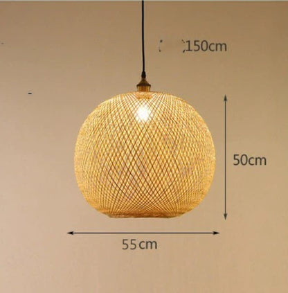 Pastoral Woven Zen Tea Room Chandelier