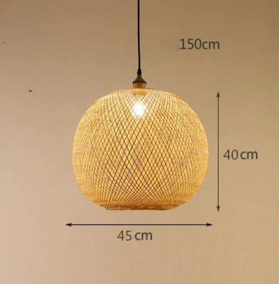 Pastoral Woven Zen Tea Room Chandelier