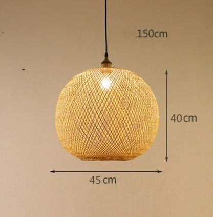 Pastoral Woven Zen Tea Room Chandelier