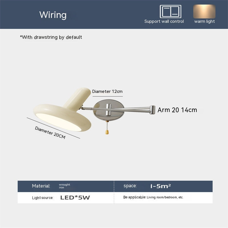 Retractable Modern Reading Wall Light