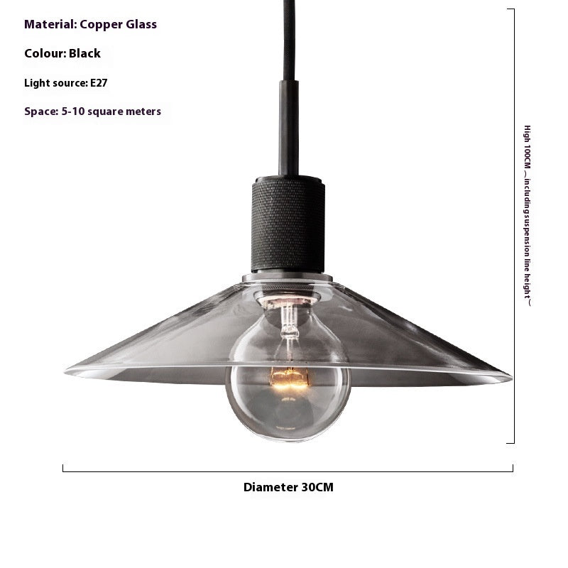Retro Copper Café Pendant Light