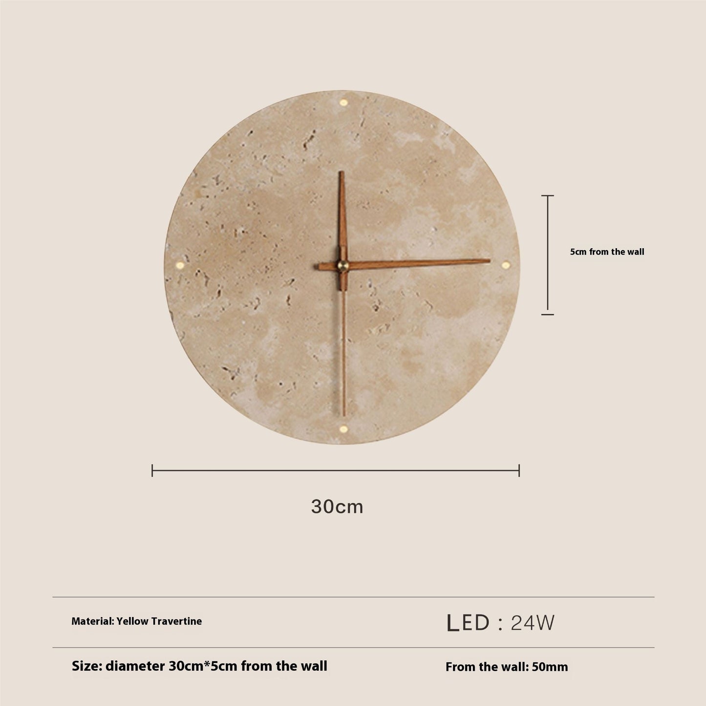 Retro Cream Yellow Cave Stone Wall Lamp