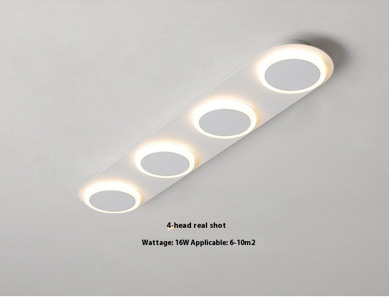 Simple Modern Multi-Head Linear Ceiling Light