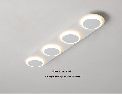 Simple Modern Multi-Head Linear Ceiling Light