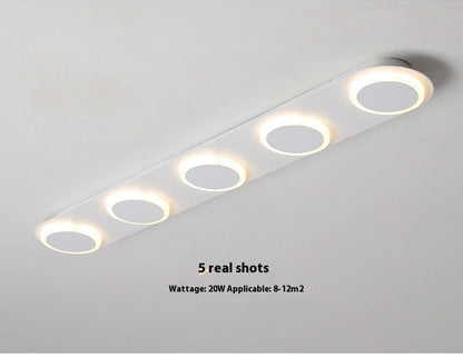 Simple Modern Multi-Head Linear Ceiling Light