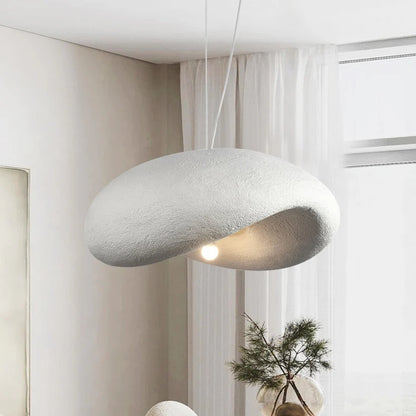 White Wabi Sabi Sculptural Chandelier / Small size  40CM in diameter / White