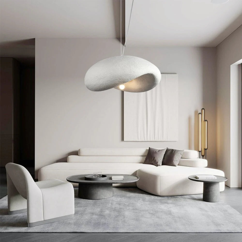 White Wabi Sabi Sculptural Chandelier