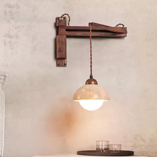 Yellow Cave Stone Retro Wall Lamp