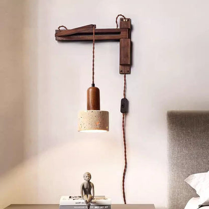 Yellow Cave Stone Retro Wall Lamp